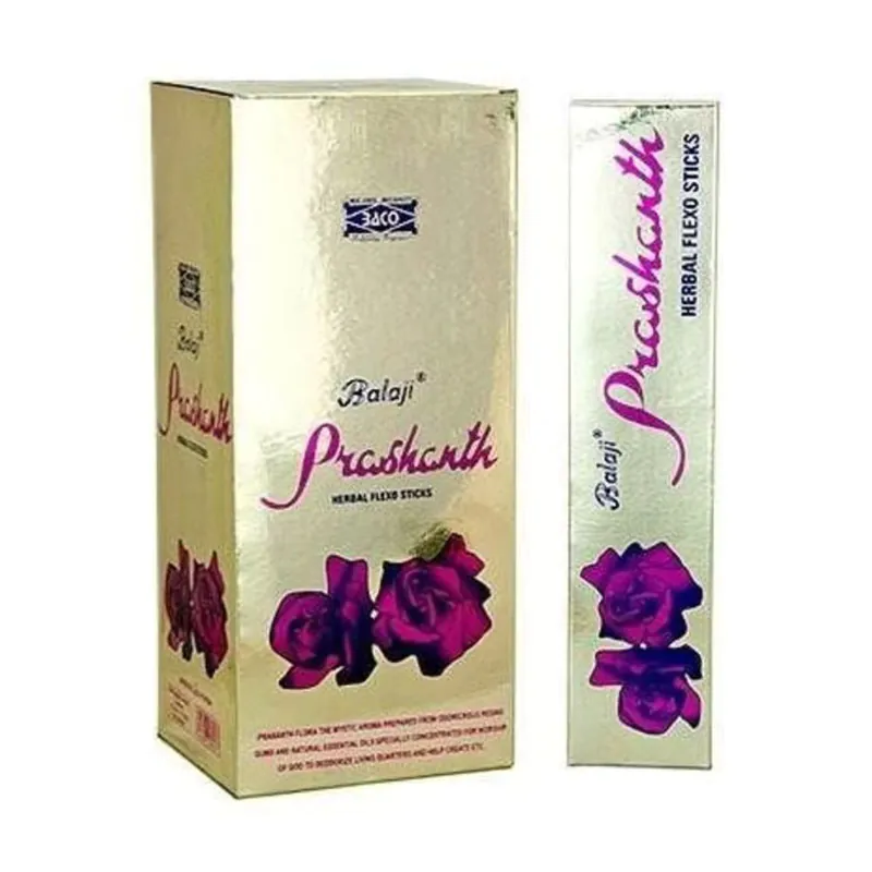 Kit 2 Incensos Balaji Prashanth – Pureza e Tradição Indiana