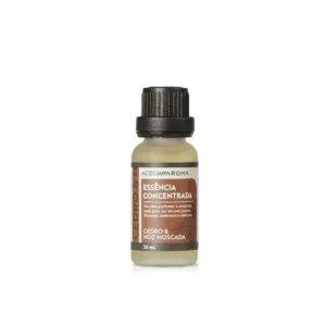 Essência Concentrada Acqua Aroma 20ml Cedro e Noz Moscada