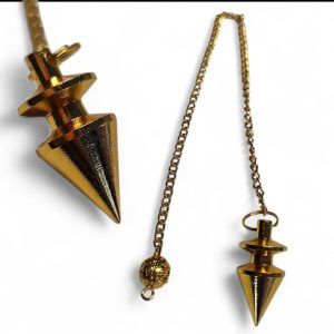 Pendulo metal Dourado 2 aneis