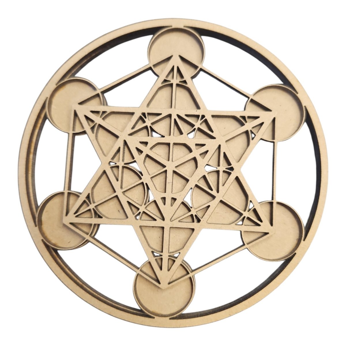 Cubo de Metatron em Madeira – 10 cm