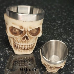 Copo Caveira Ritual (com interior em aço inox)