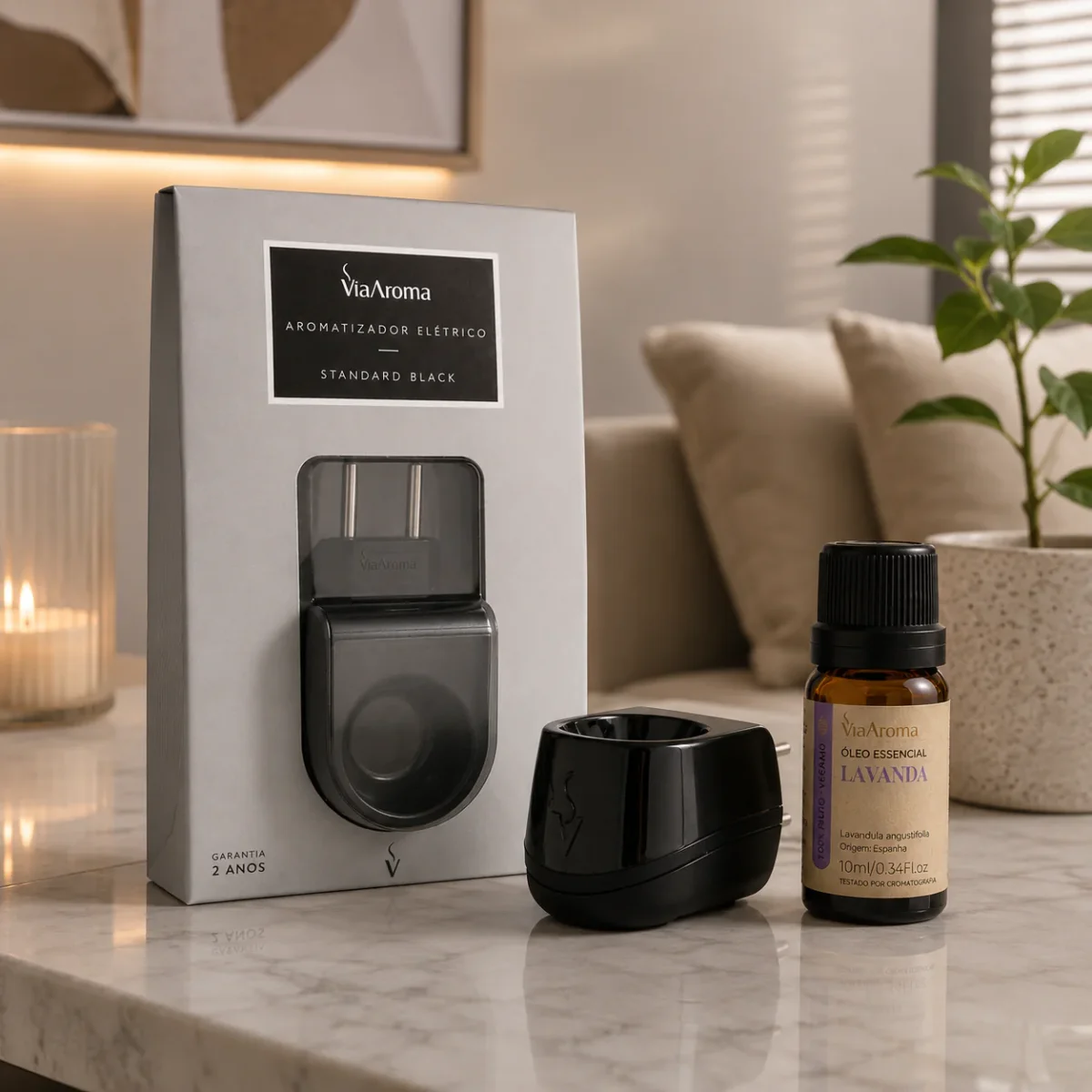 Aromatizador Via Aroma Black c/ Óleo Lavanda - Image 4