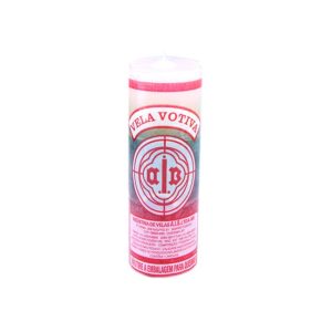 Vela Votiva branco/verde/vermelho