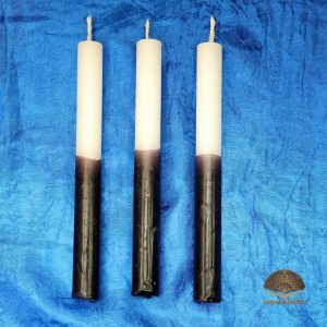 Vela branca e preta 15cm – Palito