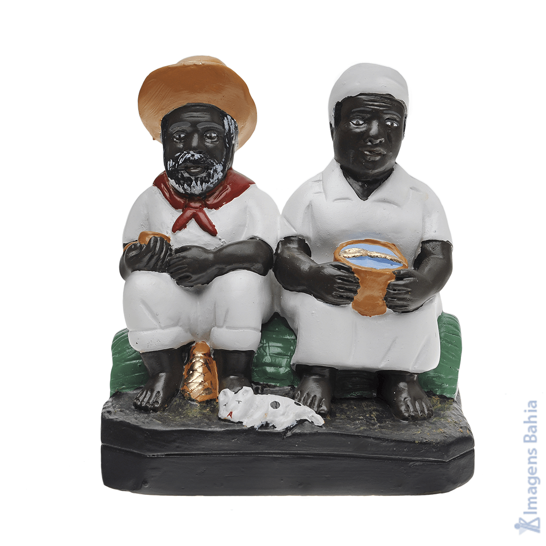 Casal de pretos velhos 20cm - Image 4