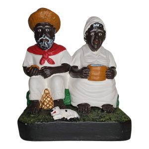 Casal de pretos velhos 20cm