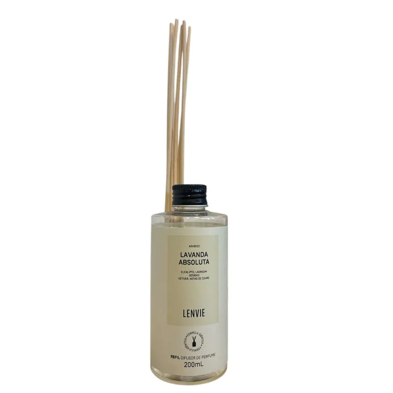 Kit Lavanda Absoluta 1 Sabonete Liquido 350ml+1 Refil Difusor De Perfume 200ml Lenvie - Image 5