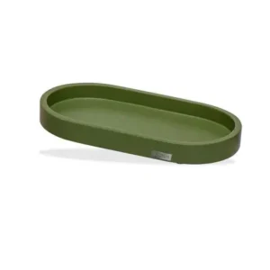 Bandeja Dia a Dia M 21,5×11,5cm Folhas Verdes Acqua Aroma
