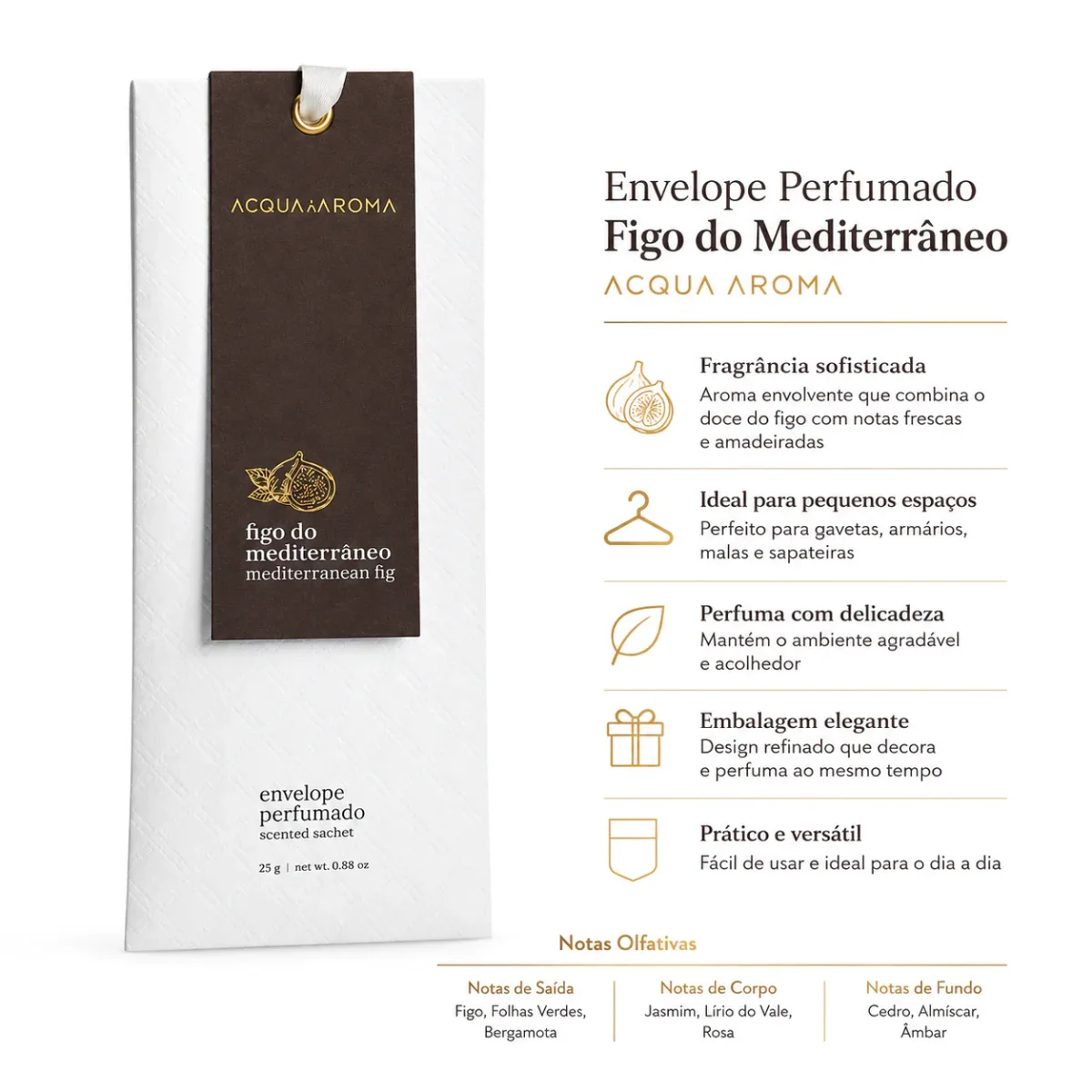 Envelope Perfumado Acqua Aroma Dia a Dia 25g Figo do Mediterrâneo - Image 6