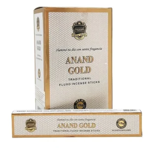 Anand Gold Incenso Indiano, Sândalo e Rosa, 15g