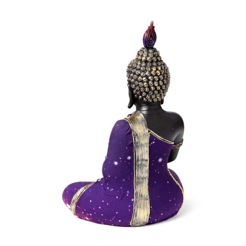 Buda tailandês meditação púrpura e preto 30 cm - Image 5