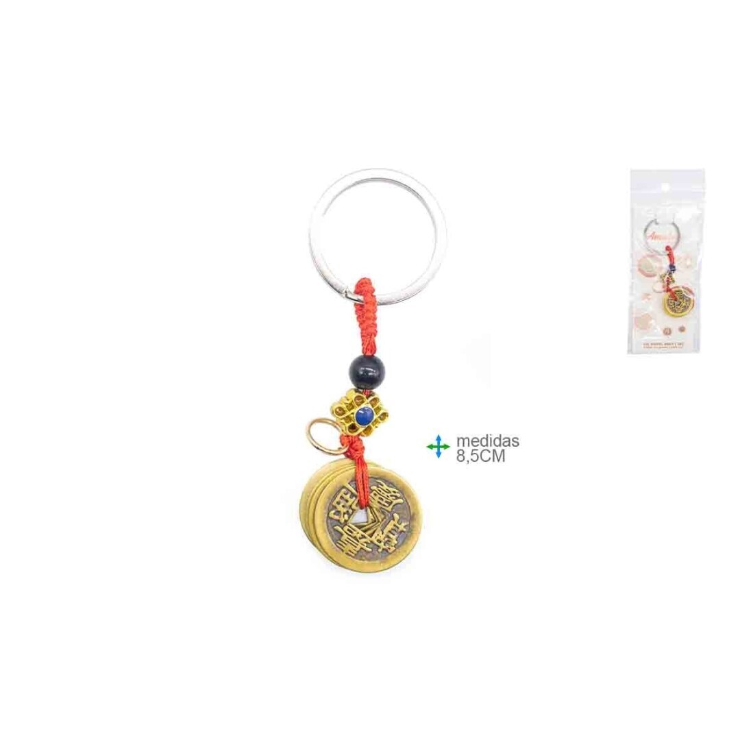 P. Chaves Feng Shui 5 moedas 8,5cm - Image 2