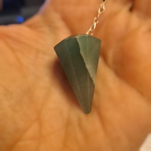 Pendulo facetado Aventurina Verde
