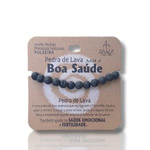 PULSEIRA PEDRA DE LAVA – para a boa saúde