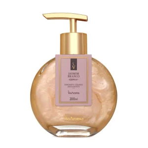 Sabonete Líquido Desodorante Jasmim Branco Via Aroma – 200ml