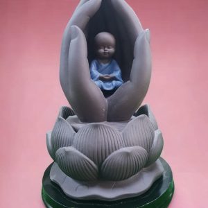 Fonte de Fumo Buda a Meditar
