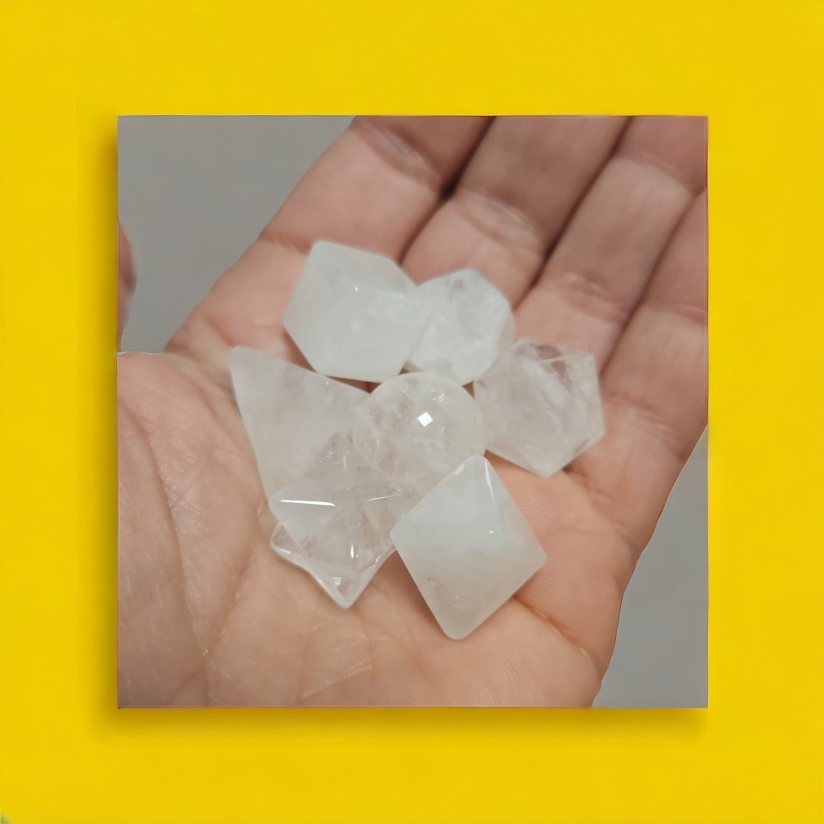 Kit 7 Solidos platónicos Cristal