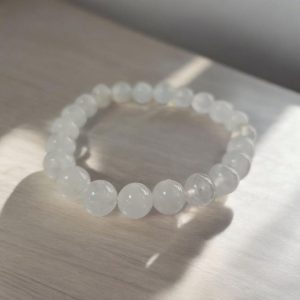 Pulseira Quartzo Leitoso 8mm