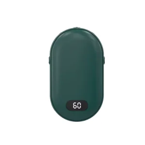 Aquecedor de Mão 2 em 1 Power Bank, Temp. Ajustável, 10h Calor, Inverno