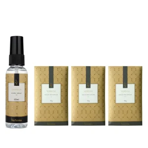 Perfume para Ambiente com 3 Saches Perfumados Via Aroma