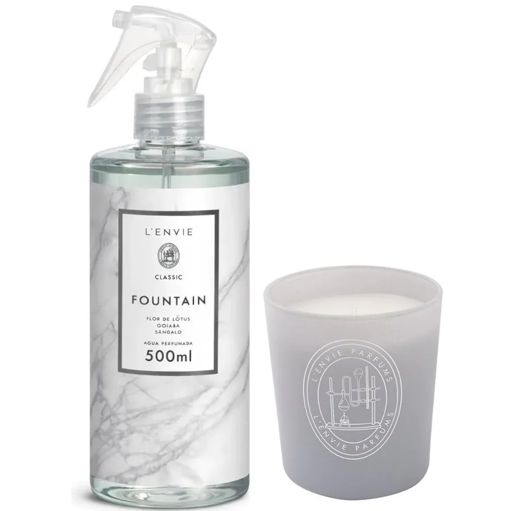 Vela Perfumada Fountain 210g + Água perfumada Fountain 500ml - Image 2
