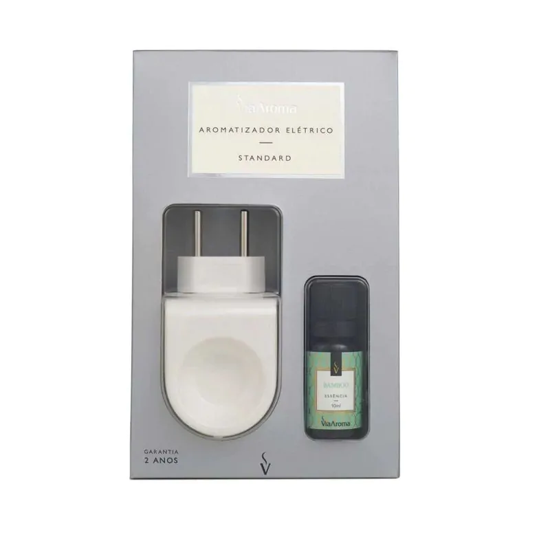 Aromatizador Elétrico Standard com Essência Bamboo 10ml+Suporte para Óleos Essenciais e Essências White – Via Aroma - Image 4
