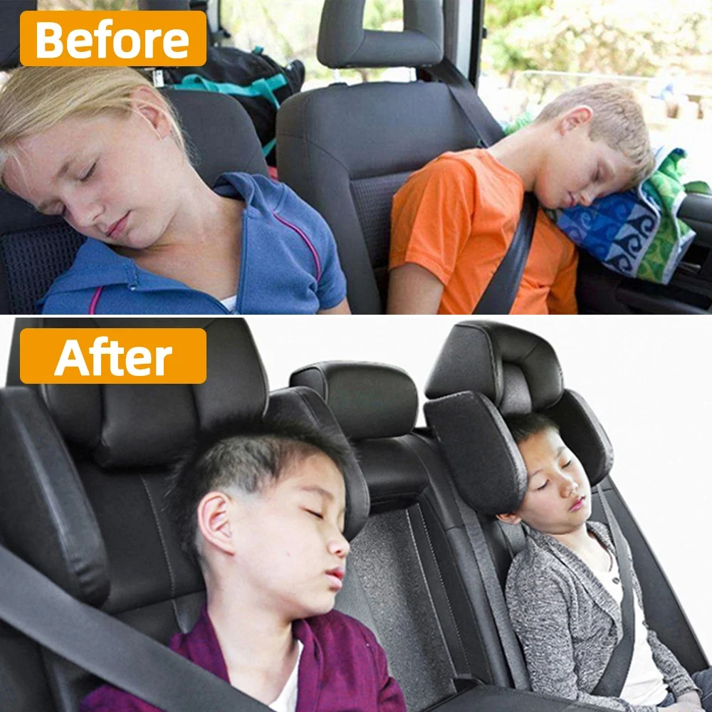 Almofada Encosto Cabeça Carro Lateral CAER - Pescoço, Dormir, Apoio Cervical Ajustável - Image 3