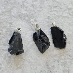 pend. Obsidiana Negra 2 a 3 cm