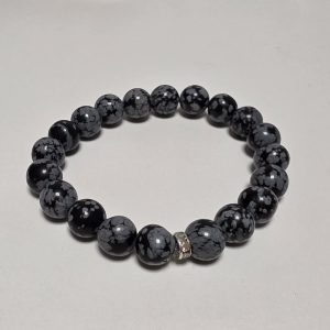 Pulseira de Obsidiana Nevada Natural 8 mm