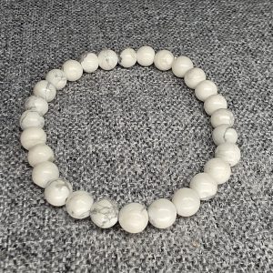 Pulseira Howlita 6 mm – Calma, Equilíbrio e Serenidade