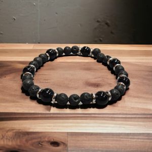 Puls. Homem Pedra vulcânica ônix