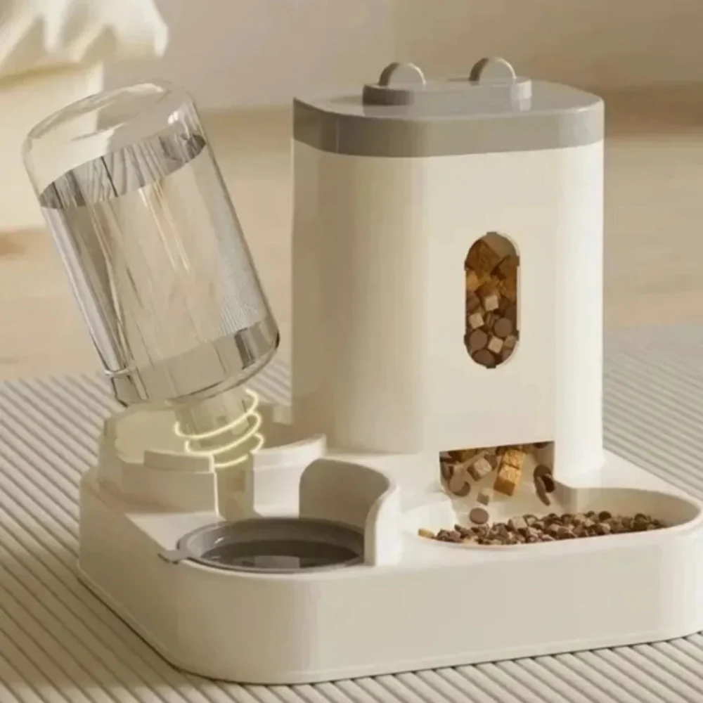 Alimentador Automático Cães/Gatos - Água e Comida, Grande Capacidade, Sem Eletricidade - Image 3