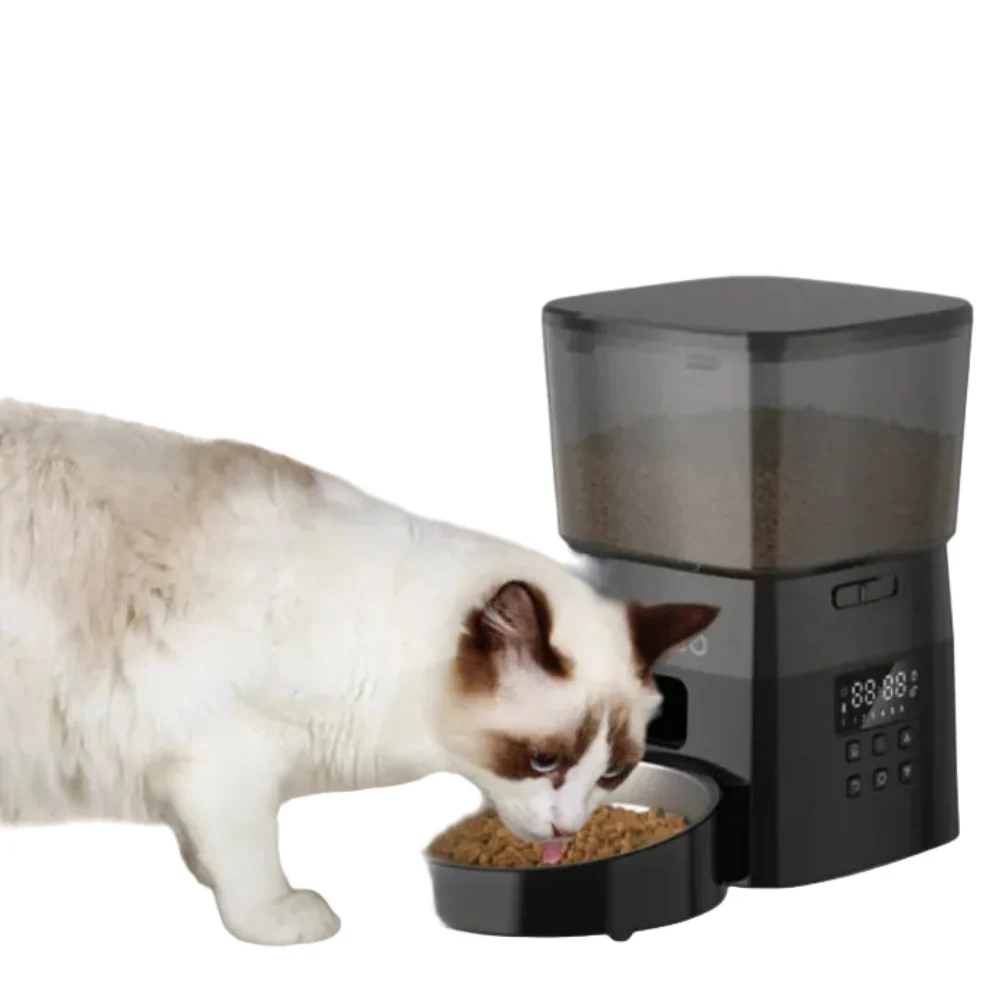 Alimentador Automático ROJECO - Botão, LCD, Programável, Gatos/Cães, 50-200g - Image 2