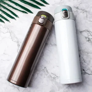 Garrafa Térmica Aço Inox 500ml - Tampa Salto, Café, Chá, Várias Cores