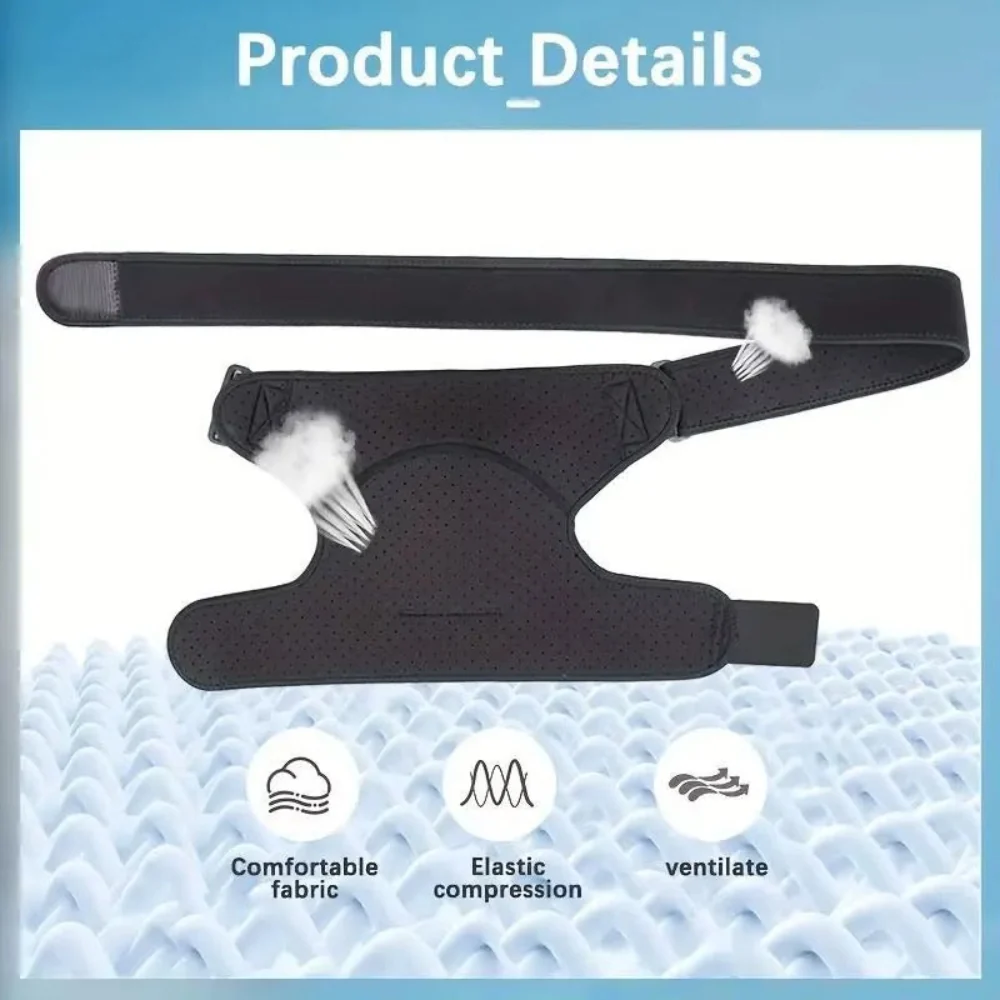 Cinta de Ombro com Almofada de Pressão - Suporte Ajustável, Proteção Ombro, Unissexo, Desporto/Recuperação - Image 5