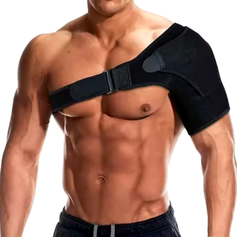 Cinta de Ombro com Almofada de Pressão - Suporte Ajustável, Proteção Ombro, Unissexo, Desporto/Recuperação - Image 2