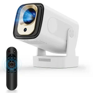 Projetor Inteligente Full HD 1080P Nativo – 330 ANSI Lumens, Android TV Integrado, WiFi 6 Dual Band, Bluetooth 5.4