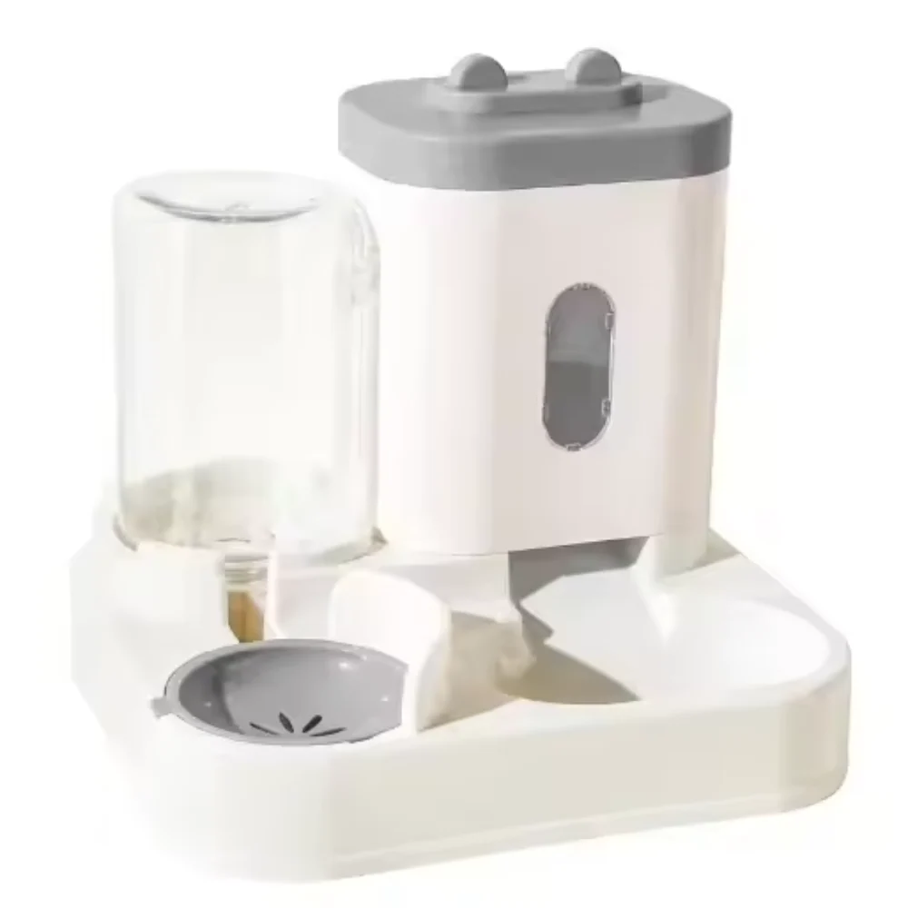 Alimentador Automático Cães/Gatos - Água e Comida, Grande Capacidade, Sem Eletricidade