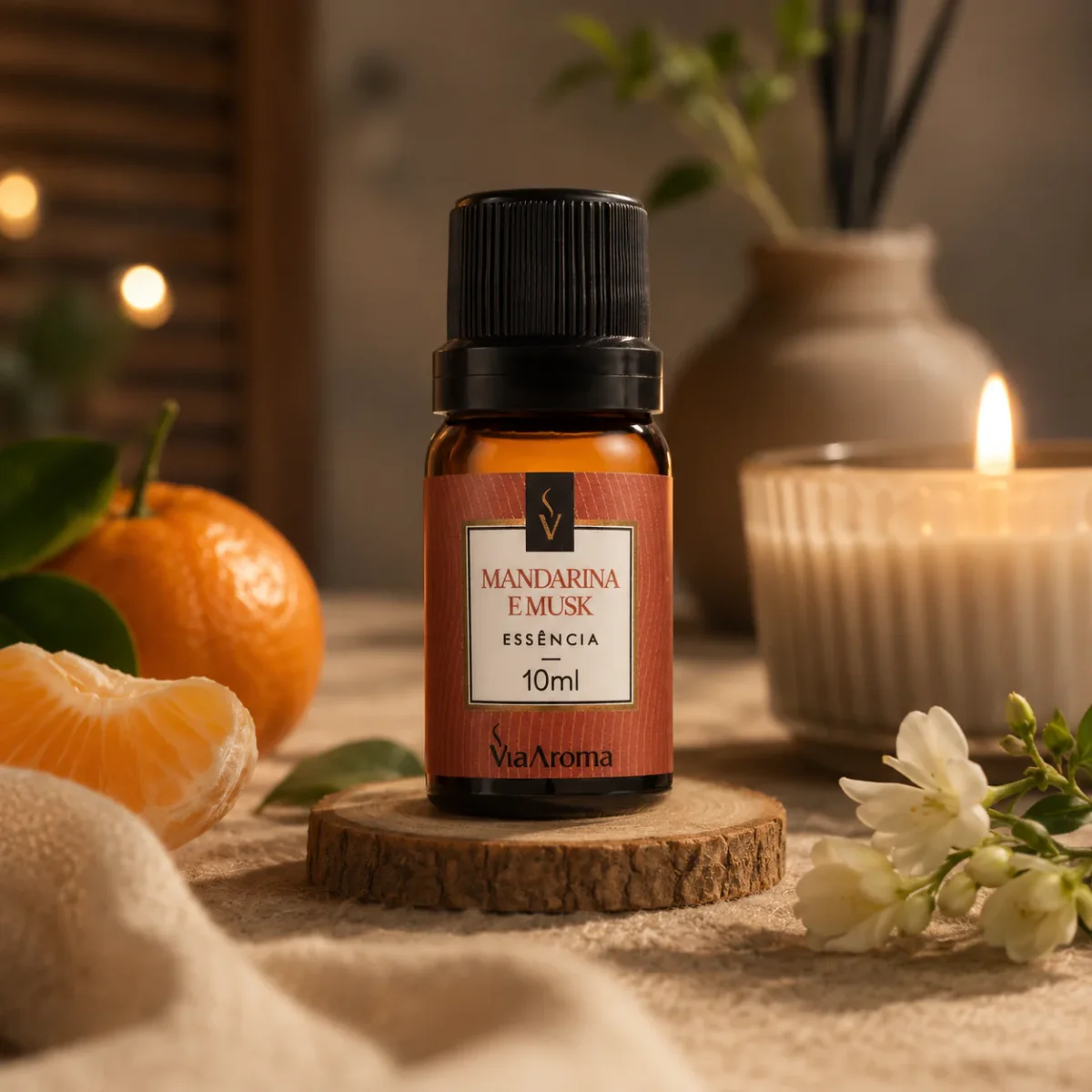 Essência Via Aroma 10ml Clássica Mandarina e Musk - Image 5