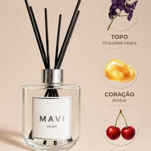 Difusor de Varetas Premium Mavi – Dark amber com cereja
