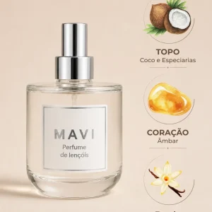 Perfume para Lençóis Premium Mavi – Dark amber & coconut
